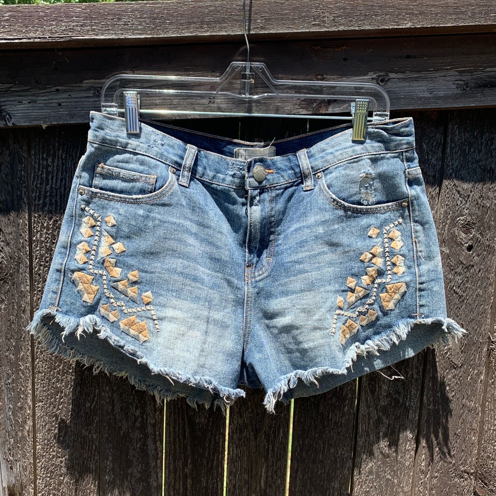 Free People Denim Shorts
